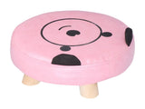 Small Under Desk Footrest Cute Cartoon Ottoman with 4 Stable Log Legs for Children V1294-YM0523-3116210070411