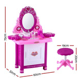 Keezi Kids Pretend Makeup Play Set Dressing Table Chair Girls Toys Children PLAY-MAKEUP-30