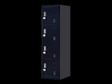 4-Door Vertical Locker for Office Gym Shed School Home Storage V63-832571
