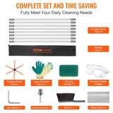 8 m Chimney Sweep Kit, w/ 8Reinforced Nylon Flexible Rods, Ergonomic Chimney Cleaning Brush, V952-YCS26YC1PCS8SK8QRV0