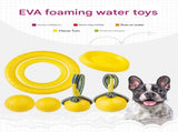 4-Piece Big Dog EVA Floating Dog Ring Toy Set Interactive Tug-of-War Ring and Water Frisbee, V888-ELOSUNG50264