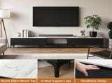 Artiss TV Cabinet Entertainment Unit Stand Extendable Black FURNI-N-EXT-TV240-BK-AB