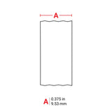 Brady M21-375-423 21' Length, 0.375" Width, B-423 Permanent Polyester, Black On White Color, BMP 21 V1202-V1-BRD110897