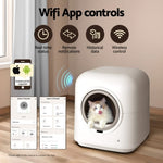 i.Pet Automatic Cat Litter Box Self-Cleaning Smart Large Toilet Tray App Control PET-CLB-APP-WH