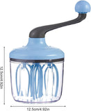 Manual Egg Beater Blue Handheld Butter Mixer Kitchen Baking Tool Accessory V1258-DP02-BOL-281