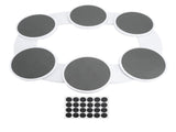 Rotating Food Trays with Tracks Portable Meal Tray Turntable Organizer for Dining Table Gathering V1294-YM0901-3118240258811
