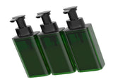 3 Chamber Soap Dispenser Wall Mount Manual Shampoo Liquid Container Leakproof Pump Head Extended V1294-YM0901-3112250034012