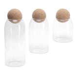 3Set Round Sealed Cans Transparent Storage Box Tea Set Storage Container for Kitchen Home V1294-YM0901-3118210083511