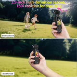 WHITE**4K HD 180&deg Rotating Anti-Shake Action Camera1.9-Inch Screen 2000mAh Battery, Compact & V1102-YDXJ002