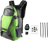 Cycling Bicycle Backpack with LED Turn Reflective Bag Pack for Outdoor Safety Night Riding Running V1259-DP01-A-2786
