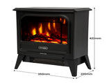 Dimplex 1.2kW MicroStove Optiflame Portable Electric Fire Stove MCFSTV12-AU