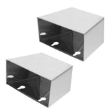 Wall Mount Bottle Cap Catcher in Silver Stainless Steel for Home Use 2pcs V1369-AZ3-W-20806
