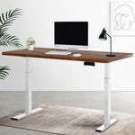 Artiss Standing Desk Motorised Dual Motor 140CM Rustic Brwon HASD-268-WHDF-RBDB-140