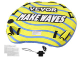 Towable Tube for Boating, 1-3 Riders Inflatable Tube with Bumper Fins, 510 lbs Water Sport V952-CQTLPDDX3R009ZIE2V0