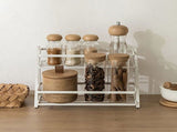 Spice Rack Organizer Seasoning Bottle Jar Shelf Multifunctional Home Kitchen Organizing Storage Rack V1294-YM0626-3118220314111