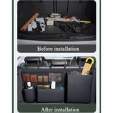 car organizer, car storage, car accessories, high quality organizer, multiple compartments, V1106-805-BLA-29863