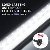 2 Set LED Wall Mirror Oval Anti-Fog Bathroom 50x75cm V274-FT-BM-LEDOV-5075-X2