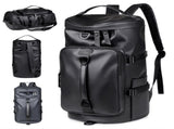 Grey Large Capacity Men's Travel Backpack with Shoe Compartment - Water-Resistant Coated Fabric V888-ELOSUNG18416