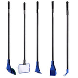 Aquarium Fish Tank Cleaning Kit Tools Algae Scrapers Set 5 in 1 & Fish Tank Gravel Cleaner - Siphon V1366-AZ2-W-24427