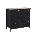 Levede Chest of 5 Drawers Storage Cabinet CH1107-5-DG