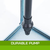 Aquarium Curved Glass RGB LED Fish Tank Set Filter Pump 30L V274-AQ-FT30L-BK