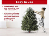 Tutuviw Christmas Tree Storage Bag,Clear Waterproof Xmas Trees Upright Cover Extra Large Plastic V1189-WXFWAL-20260319-00594