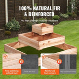 Wooden Raised Garden Bed Planter Box 113 x 113 x 51 cm Flower Vegetable Herb V952-LD11311351CM1PKZAV0