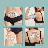 Silvery-white Portable EMS Body Shaping Massager - 15 Intensity Levels, Silent Operation, ABS & V888-ELOSUNG56232-1