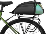 12L Waterproof Bicycle Rack Bag for Rear Luggage, Black V1237-ZY-917-202