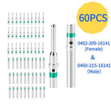 30 pairs Silver solid pin FOR Deutsch DT Series solid pin Connector Male & Female V201-EDT0060BL8AU