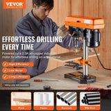 VEVOR 203.2 mm Benchtop Drill Press Tabletop Drilling Machine 550-2500 RPM V952-TSZC23A5D800191DHV3