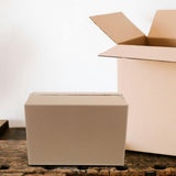 Khaki Corrugated Boxes for Small Business Packaging, Versatile 5-Pack Shipping and Storage Solutions V1192-AZ-W-30698