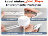 3 Rolls Bluetooth Thermal Label Printer, Portable Wireless Sticker Maker with Smart APP 40 Fonts for V1237-ZY-924-096