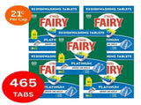 Fairy Platinum x 465 Lemon Dishwasher Tablets FAIRY-21183554X5