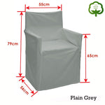 Rans Alfresco 100% Cotton Director Chair Cover - Plain Grey V442-RAN-COUCHC-DIRECTORPLAIN-GREY-SH