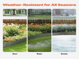 Steel Landscape, 5 Packs 990 x 207 mm Rust-Resistant Metal Landscape, Bendable Garden V952-DXGJSPZ5PCS3XI96GV0