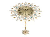 16.93in Large Wall Clock for Living Room Elegant Modern Silent Wall Clock with Pendulum Decor V1294-YM0901-3115250011311