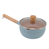 Sauce Pan Stick Proof Aluminum Alloy Multi Functional Milk Pot with Wooden Handle for Induction Gas V1294-YM0512-3118220271612