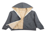 Fleece-Lined Hooded Jacket Women'S Winter Jacket Autumn Winter Coat Hooded - Dark Gray - Size 2XL V1102-M-APP-74333B-DARK-2XLAU2XLEU54