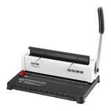 Coil Spiral Binding Machine, Manual Book Maker 34-Holes Binding 120 Sheets, Punch Binder with V952-ZDJ20TQSSD32IJ2STV0