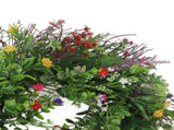 Spring Wildflowers Wreath for Front Door Dried Flower Artificial Wreath Hanging for Home Mall V1294-YM0523-10339086