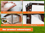 8x10 FT Clear Waterproof Tarps Heavy Duty Outdoor Garden Rainproof Covering,Clear Vinyl Tarp with V1366-AZ2-W-24597