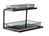 Under Sink Cabinet Shelf Multifunctional Slide Out Double Layer Spice Drawer Storage Sink Shelf for V1294-YM0706-3118230222712