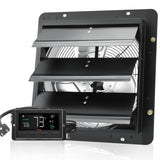 Shutter Exhaust Fan, 356 mm / 14inch with Temperature Humidity Controller, EC-motor, 1024 CFM, V952-BYCSPQSDJEC14Y5NAV3