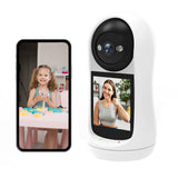 Home Security Camera with Screen, Two Way Video Call Monitoring Device, Smart Motion Detection V1369-AZ3-W-21597