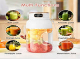 Portable Juicer, 40 Oz Multifunctional Portable Juicer Cup, USB Rechargeable Electric V1369-AZ3-W-11276