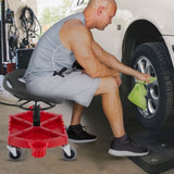 Rolling Garage Stool, 300LBS Capacity, Adjustable Height from 18 in to 23 in, 360-degree Swivel V952-YCTYXAPJYL4PDBZGEV0