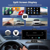 10.26" 4K Dash Cam Car Stereo For Apple Carplay & Android Auto GPS Rear Camera V201-W12929584