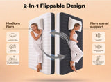 Giselle 18cm Single Memory Foam Mattress Dual Feel Reversible Charcoal Foam FOAM-C-MFM-ETHER-H018-S