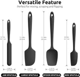 Silicone Spatula Set with 600 Degrees Fahrenheit Heat Resistant V1258-DP02-C-354
